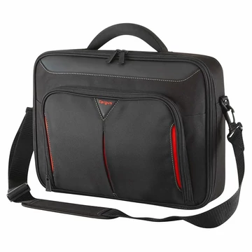 TARGUS Notebook táska CN414EU, Classic+ 14" Clamshell Case - Black / Red