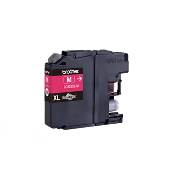 BROTHER Tintapatron LC525XLM, Szuper nagy töltetű - 1300 oldal, Magenta