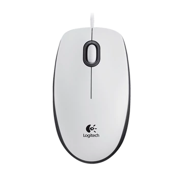 LOGITECH Egér - M100 Vezetékes Optikai, Fehér