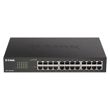 D-LINK Switch 24x1000Mbps Fémházas Menedzselhető Rackes, DGS-1100-24V2 / E