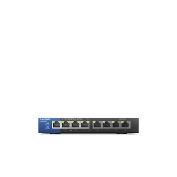 LINKSYS Switch LGS108P, 8x1000Mbps POE+ (8-Port Business Desktop Gigabit PoE+ Switch)