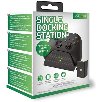 VENOM XBOX Series S / X & One Kiegészítő Töltő állomás + akkumulátor Fekete, VS2880