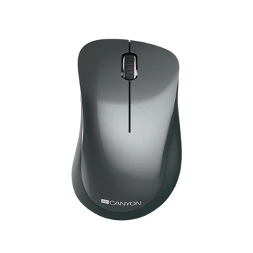 CANYON Vezeték Nélküli Egér, Optikai, 3 gombos, 1200dpi, 2db elemmel, fekete - CNE-CMSW11B