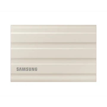 SAMSUNG Hordozható SSD T7 Shield, USB 3.2 Gen.2 (10Gbps), 1 TB, Bézs