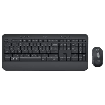 LOGITECH Billentyűzet + egér - MK650 Vezeték Nélküli Combo Grafitszürke, HUN