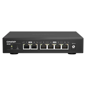 QNAP Switch 4x2500Mbps + 2x10000Mbps, Nem Menedzselhető, Asztali - QSW-2104-2T