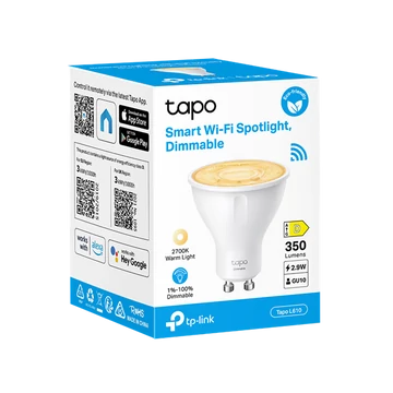 TP-LINK LED Izzó Wi-Fi-s GU10, Spotlight, TAPO L610