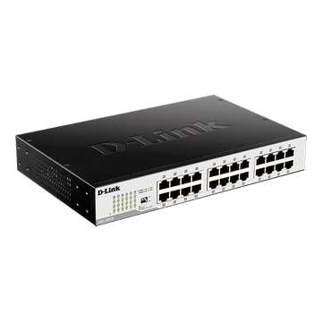 D-LINK Switch 24x1000Mbps Fémházas Asztali, DGS-1024D / E