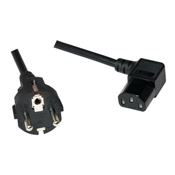 LogiLink CEE 7/7 -> IEC C13 (90°) hálózati tápkábel 5m (CP119)