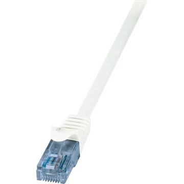 LogiLink RJ45 CAT6A 10Gb UTP M / M adatkábel 0.5m fehér