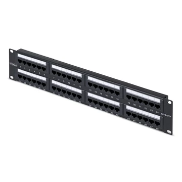 48-PORT 2U CAT6 PATCH PANEL