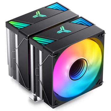 Processzor hűtő Jonsbo CR-3000 ARGB  Dual torony, 2x120mm venti, Fekete