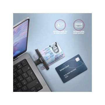 AXAGON CRE-SMPA USB-A Smart card PocketReader kártyaolvasó
