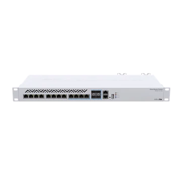 MIKROTIK Cloud Router Switch 1x100Mbps + 8x10Gbps + 4x10Gbps Combo SFP + , Redundáns, Rackes - CRS312-4C + 8XG-RM