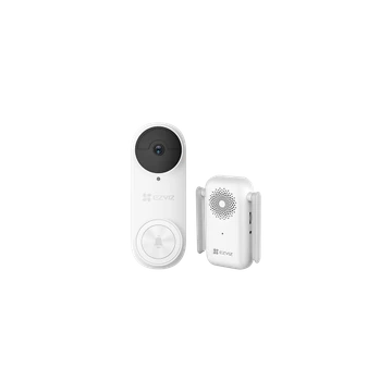 EZVIZ Ajtócsengő szett - DB2 3K (5MP, wifi, IR5m, IP65, microSD, akku)