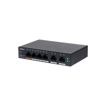 Dahua PoE switch - CS4006-4ET-60 (Cloud Menedzsment; 4x100Mbps PoE; + 2x 100Mbps uplink, 65W)