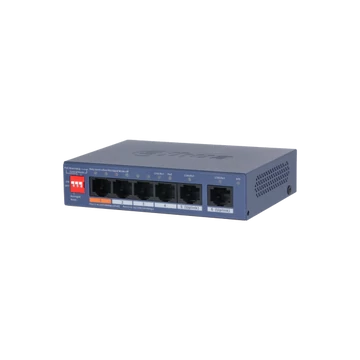 Dahua switch PoE - CS4006-4ET2GT-60 (Cloud Menedzsment; 4x1Gbps PoE; + 2x 1Gbps uplink, 60W)