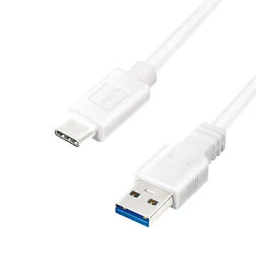 LogiLink CU0172 Type-C - USB-A kábel fehér 0.15m