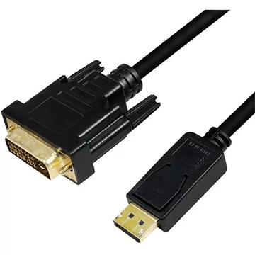 LogiLink DisplayPort 1.2 -> DVI-D M / M adatkábel 2m fekete