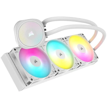 Processzor hűtő Corsair Nautilus RS 360 ARGB  AIO - 360 mm, fehér