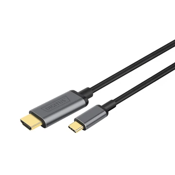 USB-C HDMI ADAPTER 1.8M 4K 30HZ BLACK METAL HOUSING