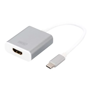 DIGITUS DA-70836 Graphic Adapter HDMI 4K 30Hz UHD to USB 3.0 Typee C, with audio, aluminium