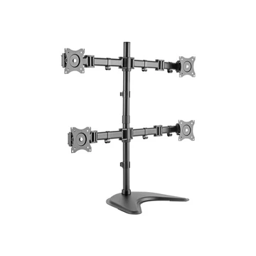 DIGITUS DA-90364 Universal Monitor Stand, 4xLCD, 27, max. load 8kg, adjustable and rotated 360