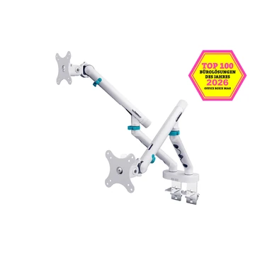 DUAL MONITOR MOUNT2X35 2X10KG MECH.FEDER VESA:75X75100X100WHT