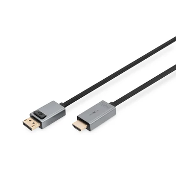 3M DP/HDMI CABLE WITH LED ALUMINUM HOUSING GOLD PLATED