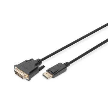 DP - DVI-D CABLE 3M BLACK DP - DVI W/INTERLOCK DP 1.1A