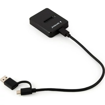 Gembird M.2 M.2 NVMe USB-C / A dokkoló fekete