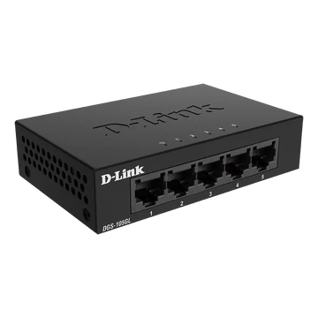 D-LINK Switch 5x1000Mbps Fémházas Asztali, DGS-105GL / E