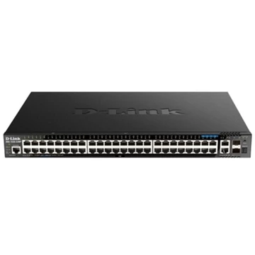 D-LINK Switch 48x1000Mbps(48xPOE) + 2x10G + 2xGigabit SFP+ Menedzselhető Rackes, DGS-1520-52MP / E