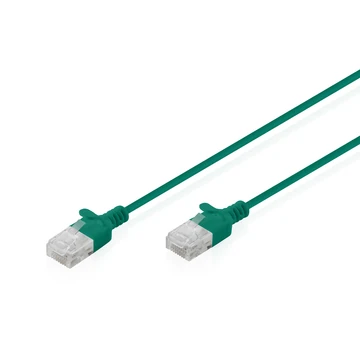 CAT6 U/UTP SLIM PATCH 1M GREE 1M LSZH AWG 32/7 GREEN