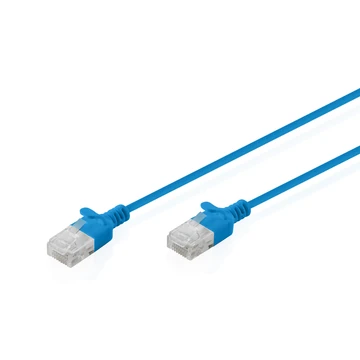 CAT6 U/UTP SLIM PATCH 2M BLUE 2M LSZH AWG 32/7 BLUE