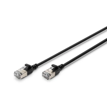 CAT 6A F-FTP SLIM PATCHCAB 1M COOPERLSZH AWG 32/7 0.3M BLACK