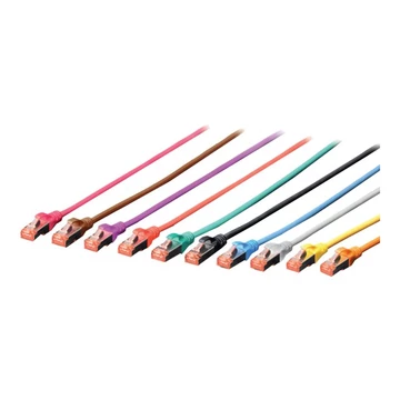DIGITUS DK-1644-100 Digitus Premium CAT 6 SSTP patch kábel, hossza: 10m, szürke
