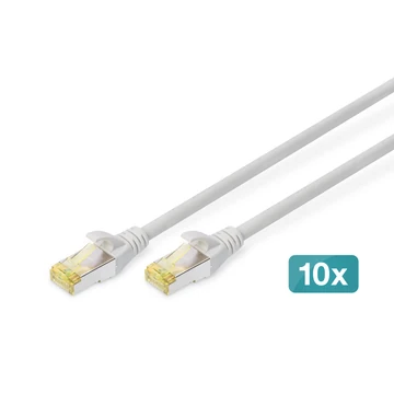 CAT 6A S/FTP PATCH CORD10P AWG 26/7 2 M 10 PIECES GREY
