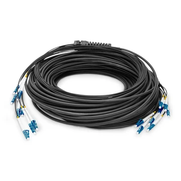 150 M BREAKOUT CABLE 8 FIBERS SM G.657.A1 LC/UPC-LC/UPC BLK