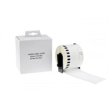 Utángyártott BROTHER DK22205 papírszalag White Box