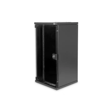 WALL MOUNTING CABINET 12 U 10IN 592 X 312 X 300MM BLACK