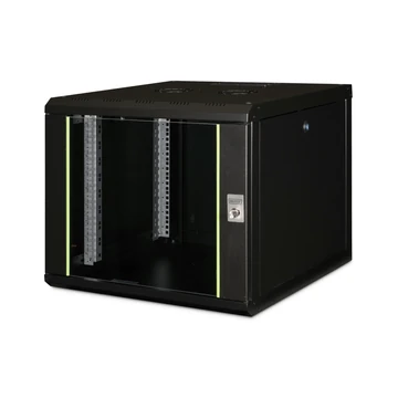 WALL MOUNTING CABINET 600X600MM 9U UNIQUE SERIES COLOR BLACK
