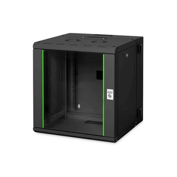 WALL MOUNTING CABINET 600X600MM 12U UNIQUE DOUBLESECTIONED BLACK