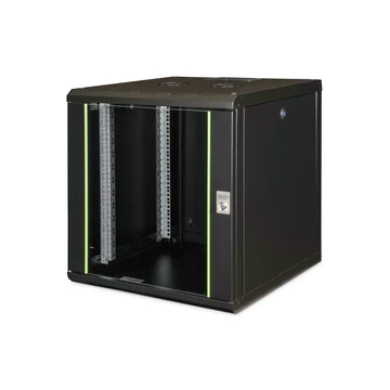 WALL MOUNTING CABINET 600X600MM 12U UNIQUE 643X600X600 MM BLACK