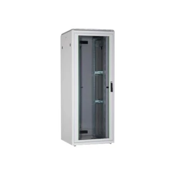 DIGITUS Network cabinet 19inch 42U grey 8/8 H2053xB800xT800mm with glass door incl. 28 xSreew-Set up to 600KG
