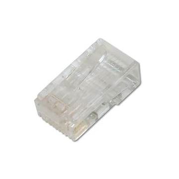 CAT 6 M PLUG ROUNDCABLE 100X MODULAR PLUG UNSHIELDED 8P8C