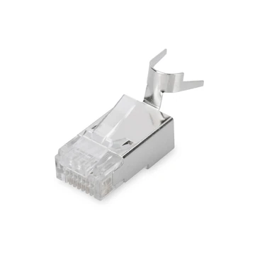 CAT 6A M PLUG ROUNDCABLE 100X MODULARPLUG SHIELDED AWG 22-23
