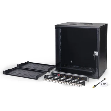 NETW-SET SOHO PRO 12HE 19SW 483MM WALLMOUNT + ACCESSORIES