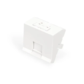 FACE PLATE 1 PORT 45 X 45 MM ANGLED FOR FRAME DN-93802-5-SH