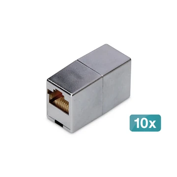 CAT5E CLASS D RJ45 MOD COUP 10X SHIELD RJ45 TO RJ45